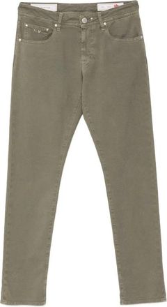 Sartoria Tramarossa Michelangelo Jeans - Heren - Slim Fit Jeans - Groen - W32 - Katoen - Jeans