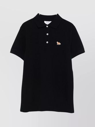 Maison Kitsun&eacute; cotton short-sleeve polo shirt