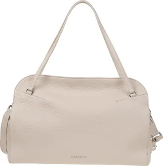 Orciani Lido Large Pebbled Leather Bag