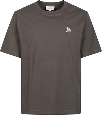 Maison Kitsun&eacute; Dreaming Fox Comfort T-Shirt - Heren - T-shirts - Grijs - L - Katoen - Tops