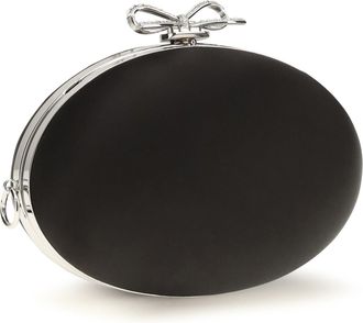 Self Portrait Oval Clutch - Black