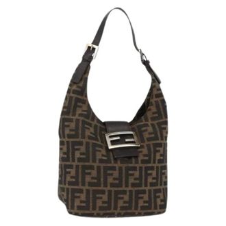 Fendi Pre-owned Shoulder Bags, female, Brown, Size: ONE SIZE Pre-owned Vintage Shoulder Bag