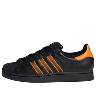 adidas (WMNS) adidas Superstar II Shoes Core Black Crew Orange Semi Impact Orange JQ6469