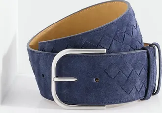 Talbots Woven Suede Belt - Blue - Medium Talbots
