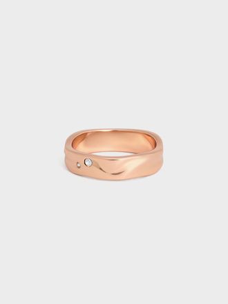 Charles & Keith Ottilie Crystal Sculptural Ring
