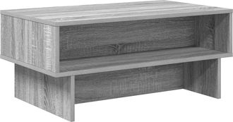 vidaXL Mesa De Caf&eacute; Sonoma Gris 80 X 46 X 35 Cm Madera De Ingenier&iacute;a Vidaxl
