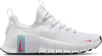 Nike Womens Metcon 6 - Running Shoes White/Hot Punch/Denim Turquoise Size 10.0