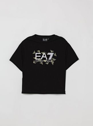 Emporio Armani T-shirt in cotone con logo EA7