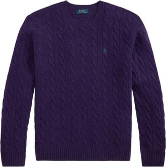 Ralph Lauren Trui - Heren - Ronde hals truien - Paars - L - Truien & Vesten
