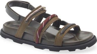 Moncler Vera Isla Sandal in Brown at Nordstrom, Size 10Us
