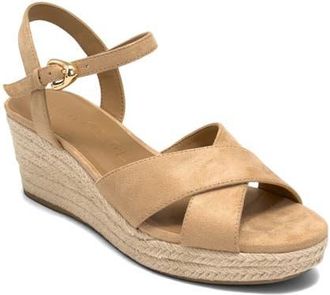 Aerosoles Casarina Platform Wedge Sandal in Beige Bisque at Nordstrom, Size 9.5
