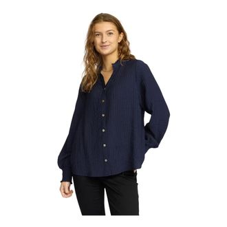 2-Biz Dames, Blouses & Shirts, Blauw, Maat: XL Viscose