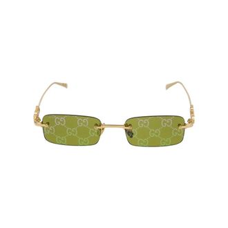 Gucci Gg 1808S Zonnebril - Heren - Zonnebrillen - Geel - 52 MM - Accessoires