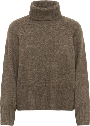 Kaffe Astrid Pullover - Dames - Coltruien - Grijs - XL - Truien & Vesten