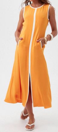 Trina Turk Magnifique Midi Dress In Clementine
