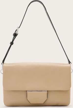 AllSaints Womens Cow Leather Ondine Leather Shoulder Bag, Size: 18x28x3.5cm