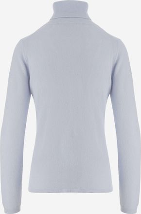 Allude Womens Cashmere Sweater Light Blue