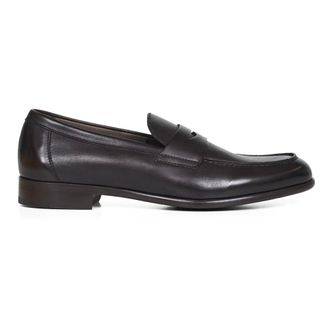 Doucal's Loafers, male, Brown, Size: 9 1/2 US Du3400Strauy188Tm00 Leather Loafer