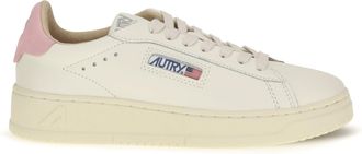 Autry Womens Sneakers Medialist Low Calf Leather Pink Mrsh-Pinkdolph Trainers Mrsh/pinkdolph