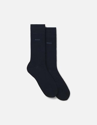 HUGO BOSS Mens BOSS Black 2P RS Bamboo Socks S2-25 401 Dark Blue - Black/Black - Size: 16/14.5/8/15/8.5/15.5/9/13/13.5/14/6.5/7/7.5/11.5/5/12/5.5/12.5/6/3.5/3