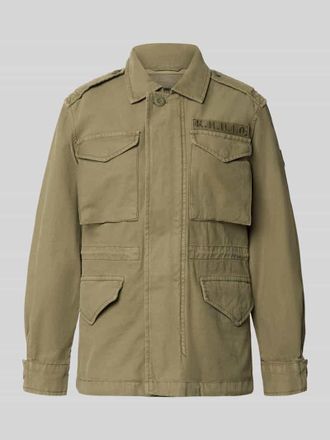 Khujo Regular Fit Jacke mit Umlegekragen Modell Buni in Oliv, Gr&ouml;&szlig;e XXL