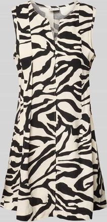 Ichi Minikleid aus Leinen-Viskose-Mix Modell LINNO in Offwhite, Gr&ouml;&szlig;e 34