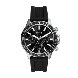 Fossil Mens Bannon 45mm Multifunction, Stainless Steel Watch, BQ2494