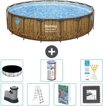Bestway Piscina Bestway Power Steel Redonda - 549x122 Cm - 8-piezas S563