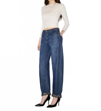 Re/Done Quarter Sleeve Slim Tee In Vintage White