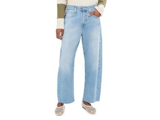 AG - Adriano Goldschmied Hattie High-Rise Crop Barrel in Gesture Womens Jeans Gesture : 30 26.5, Cotton/Denim/Synthetic