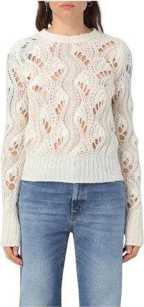 Dondup Dames, Truien, Wit, Maat: M Mohair