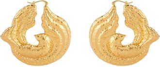 Nina Ricci Twisted Dove Oorbellen - Dames - Oorbellen - Geel - ONE Size - Accessoires