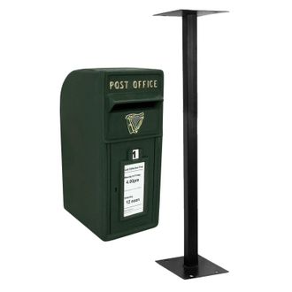 MonsterShop Green Irish Post Box with Stand
