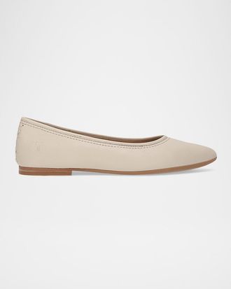 Frye Heather Leather Ballerina Flats