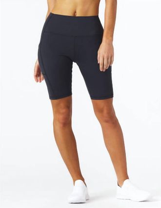 Glyder Taper Biker Shorts In Black