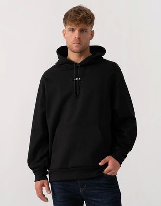 HUGO BOSS Mens BOSS Green Sly Zone Mens Pullover Hoodie - Black 002 - Size: 38