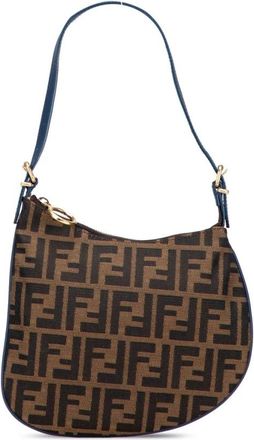 Fendi Pre-owned Shoulder Bags, female, Brown, Size: ONE SIZE Pre-owned Printed Shoulder Bag