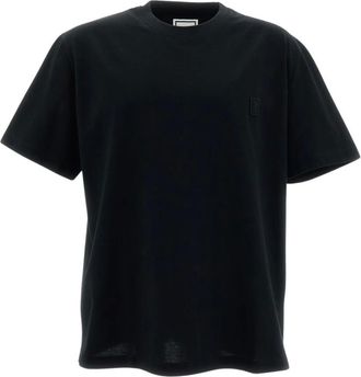 Wooyoungmi Wooyoungmi - Katoenen T-shirt met logo op de rug - Heren - Tops - Zwart - Maat: L Katoen