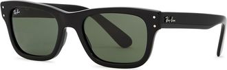 Ray-Ban Burbank Tortoiseshell Wayfarer Sunglasses - Black - One Size