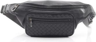 Bottega Veneta Vintage, unisex, Blauw, ONE Size, Leer, Pre-owned Leren Crossbody Tas