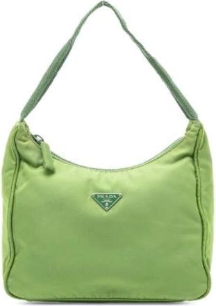 Prada Pre-owned Shoulder Bags, female, Green, Size: ONE SIZE Pre-owned Vintage Shoulder Bag