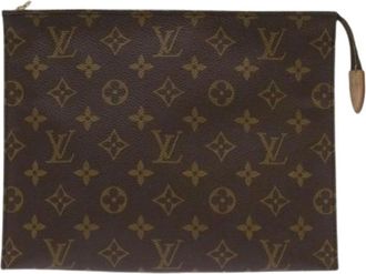 Louis Vuitton Pre-owned Clutches, female, Brown, Size: ONE SIZE Pre-owned Canvas louis-vuitton-bags