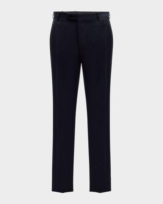 Brioni Men & apos;s Textured Wool Dress Pants