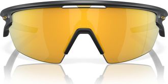Oakley Gender Inclusive Sphaera 36mm Polarized Rectangle Sunglasses in Matte Carbon/prizm 24K at Nordstrom