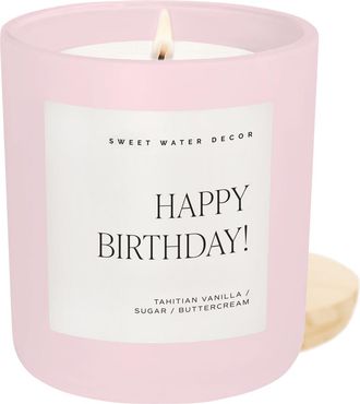Sweet Water Decor Happy Birthday 15 oz Soy Candle at Nordstrom