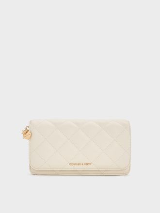 Charles & Keith Arrietty Quilted Wallet On Chain
