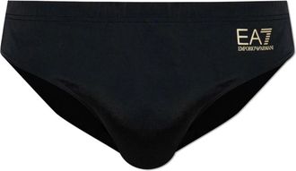 Emporio Armani Emporio Armani Ea7, Uomo, Costumi da bagno, Nero, L, new