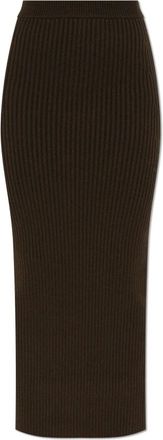 Max Mara Rok Boris - Dames - Maxi Rokken - Groen - S - Wol - Rokken