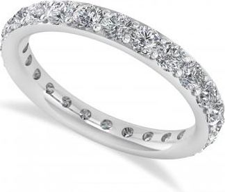 Allurez Diamond Eternity Wedding Band 14k White Gold (1.50ct)