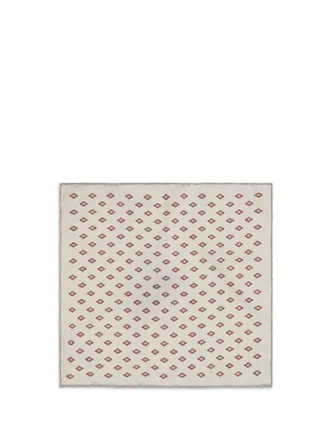 Brunello Cucinelli Mens Pochette Silk Multicolour Scarf Scarfs